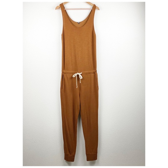 Monrow Pants & Jumpsuits Monrow Supersoft Tank Jumpsuit Size Medium Poshmark